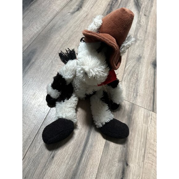 First & Main Rough Wranglers Plush Horse Weighted Stuffed Animal - Black & White - Picture 1 of 8